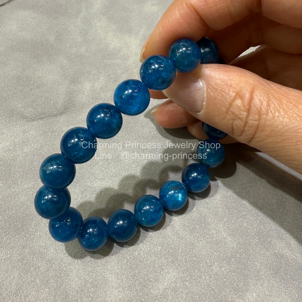 Apatite อพาไทท์ 10 มม AAA ปรับอารมณ์ และมองโลกในแง่ดี