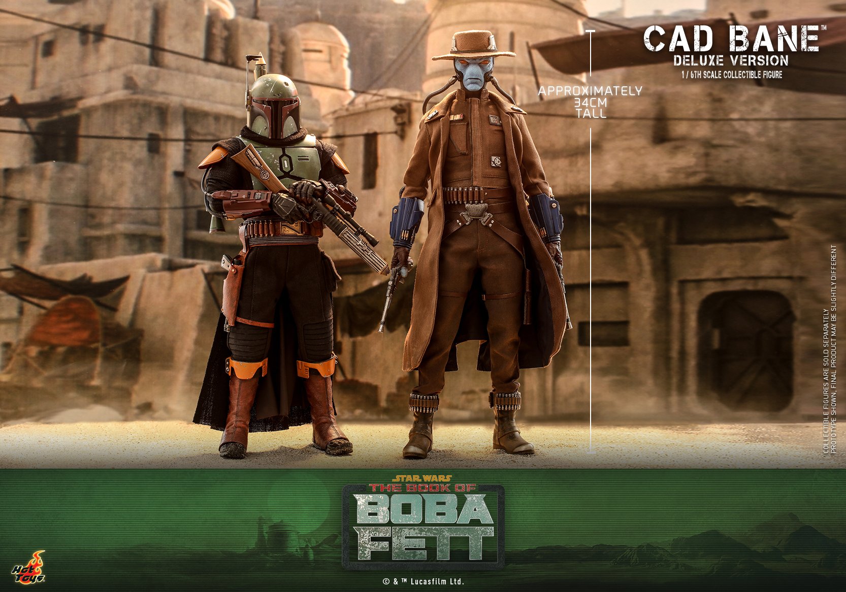 Hot Toys TMS080 1/6 Star Wars: The Book of Boba Fett™ - Cad Bane™ (Deluxe Version)