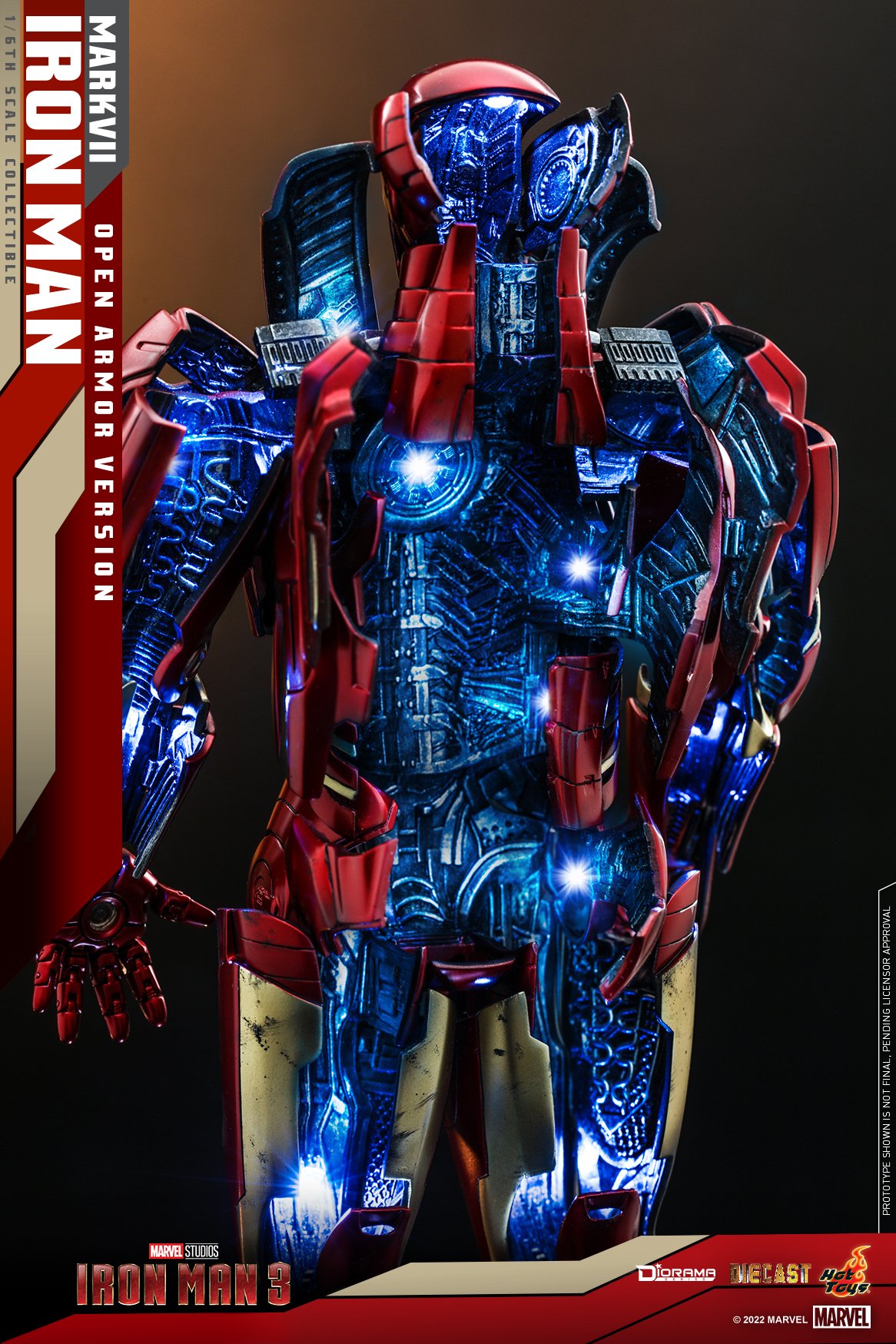 Hot Toys DS004D51 1/6 Iron Man 3 - Iron Man Mark VII (Open Armor Version)