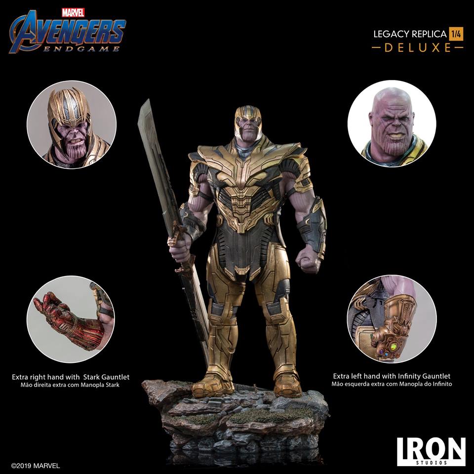 Iron Studios Deluxe Legacy Replica 1/4 Avengers Endgame - Thanos