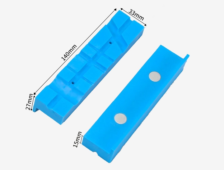 CH21 ปากจับพลาสติก สำหรับใส่ปากกาจับเหล็ก 5.5 นิว้ ช่วยจับของกลม กันรอย กันลื่น มีแม่เหล้กในตัว