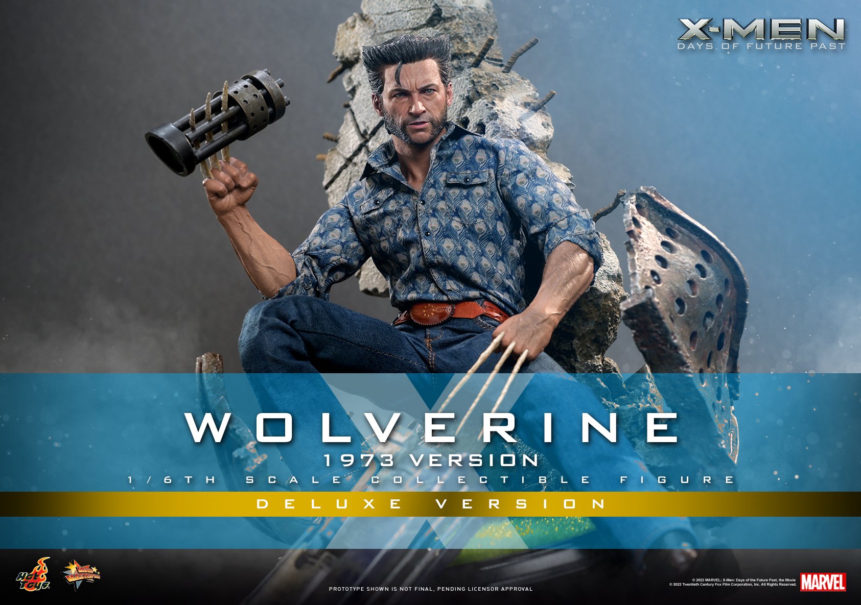 Hot Toys MMS660B 1/6 X-Men: Days of Future Past - Wolverine 1973 Version (Deluxe Version) [Special Edition Bonus]