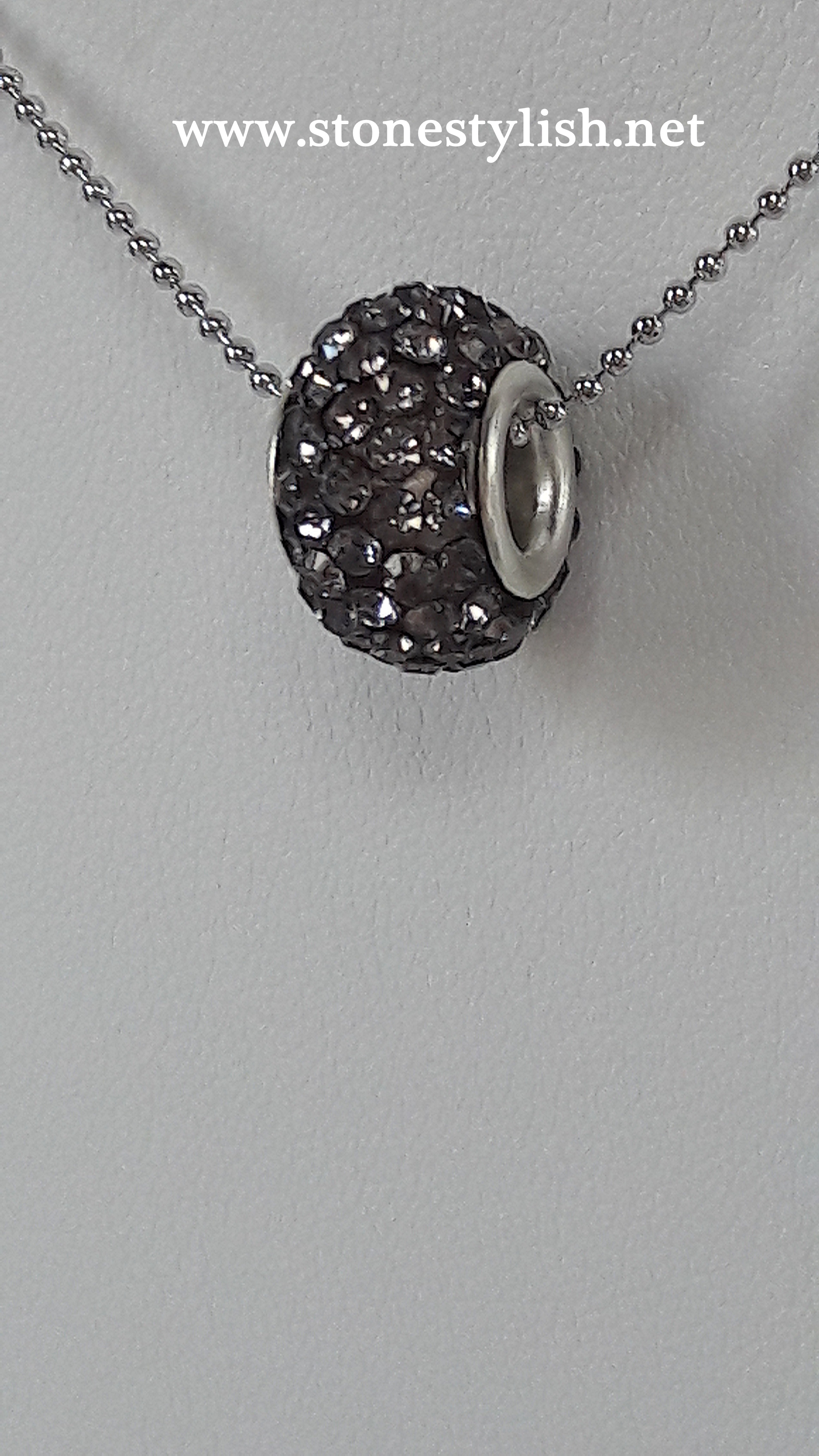 จี้แก้วขนเหล็ก Black Rutile Quartz