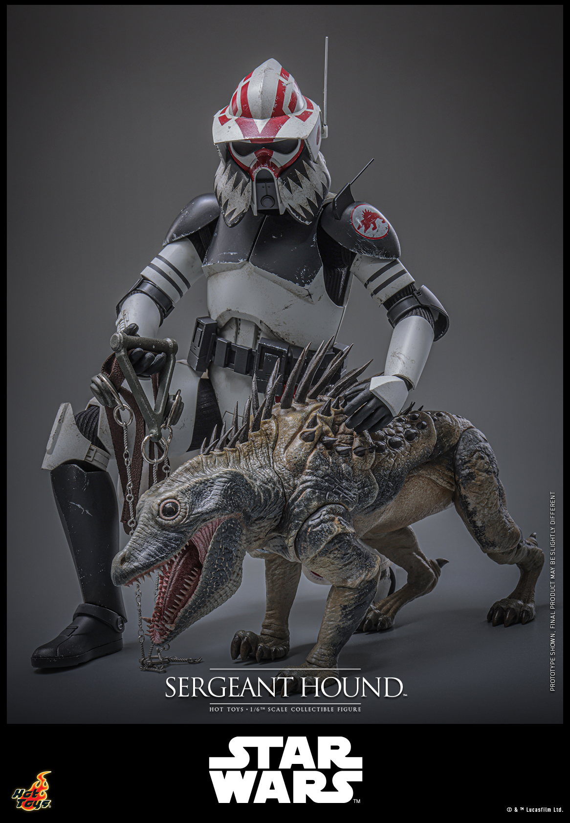 Hot Toys TMS167 Star Wars: The Clone Wars - Sergeant Hound