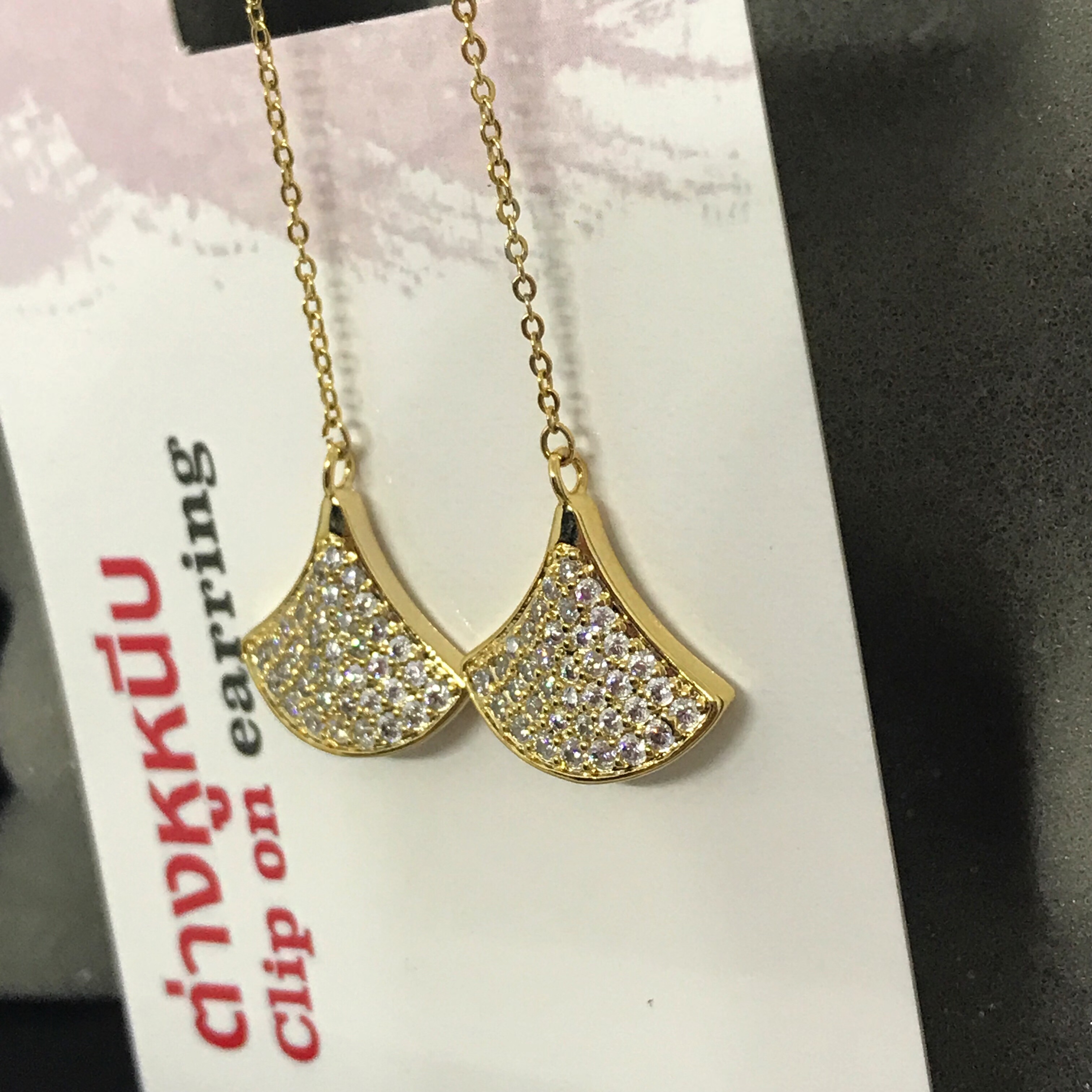 ต่างหูหนีบ Diva C มีซิลิโคนรอง หนีบไม่เจ็บ เงินแท้92.5% ไม่เจาะหูก็สวยได้_EC200