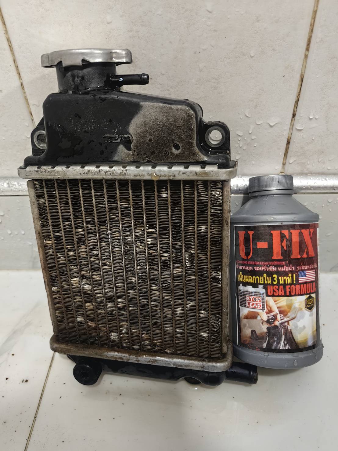 CARE21 น้ำยาอุดรอยรั่วซึมหม้อน้ำ U-FIX USA ของแท้!! ใช้ได้จริง