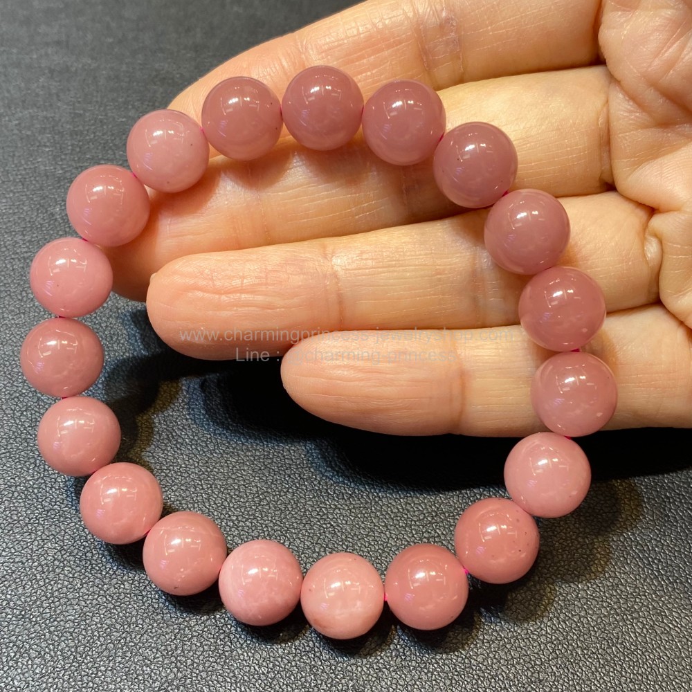 Guava Quartz ควอตซ์สีฝรั่ง 10 มม เปรียบเสมือนเป็นอัญมณีแห่งความรัก