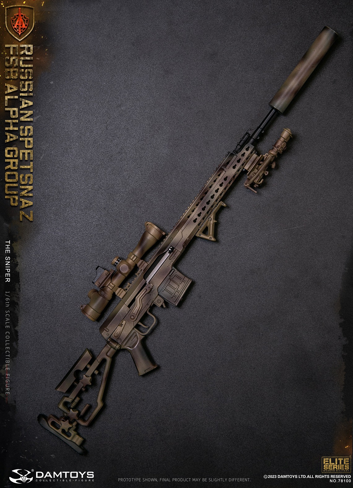 DAMTOYS 78100 1/6 RUSSIAN SPETSNAZ FSB ALPHA GROUP - THE SNIPER