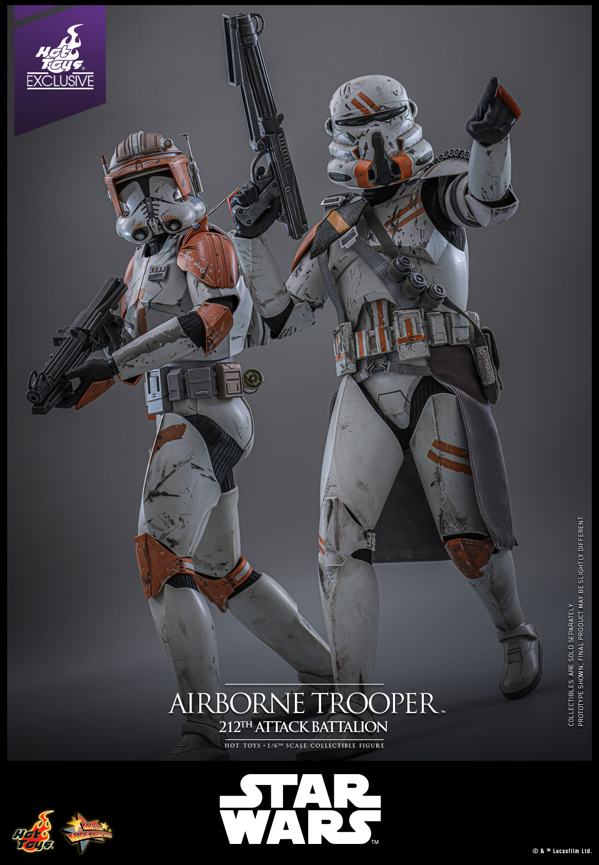 Hot Toys MMS794 Star Wars: Episode III Revenge of the Sith - Airborne Trooper (212th Attack Battalion) [Hot Toys Exclusive]