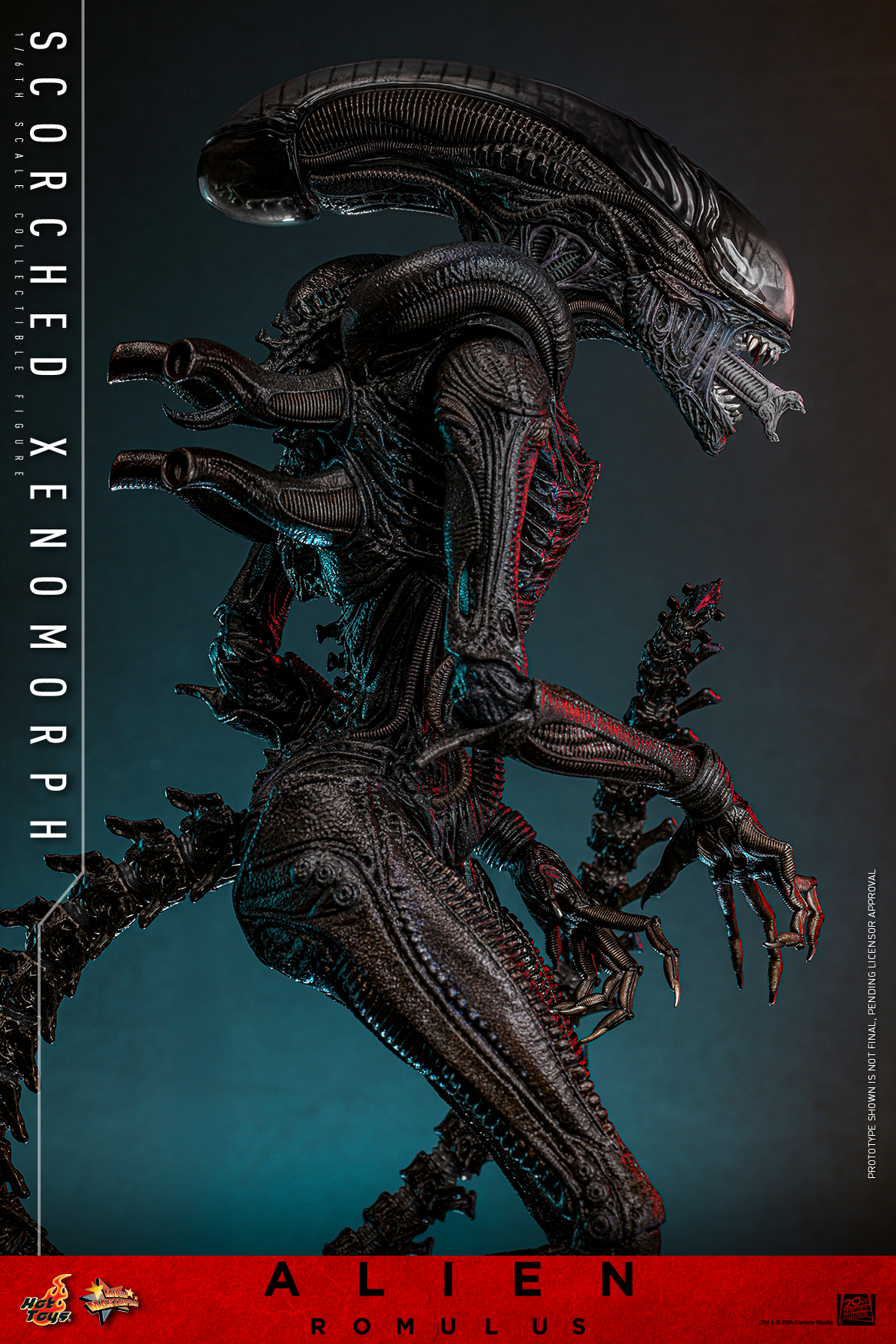 Hot Toys MMS784 Alien: Romulus - Scorched Xenomorph