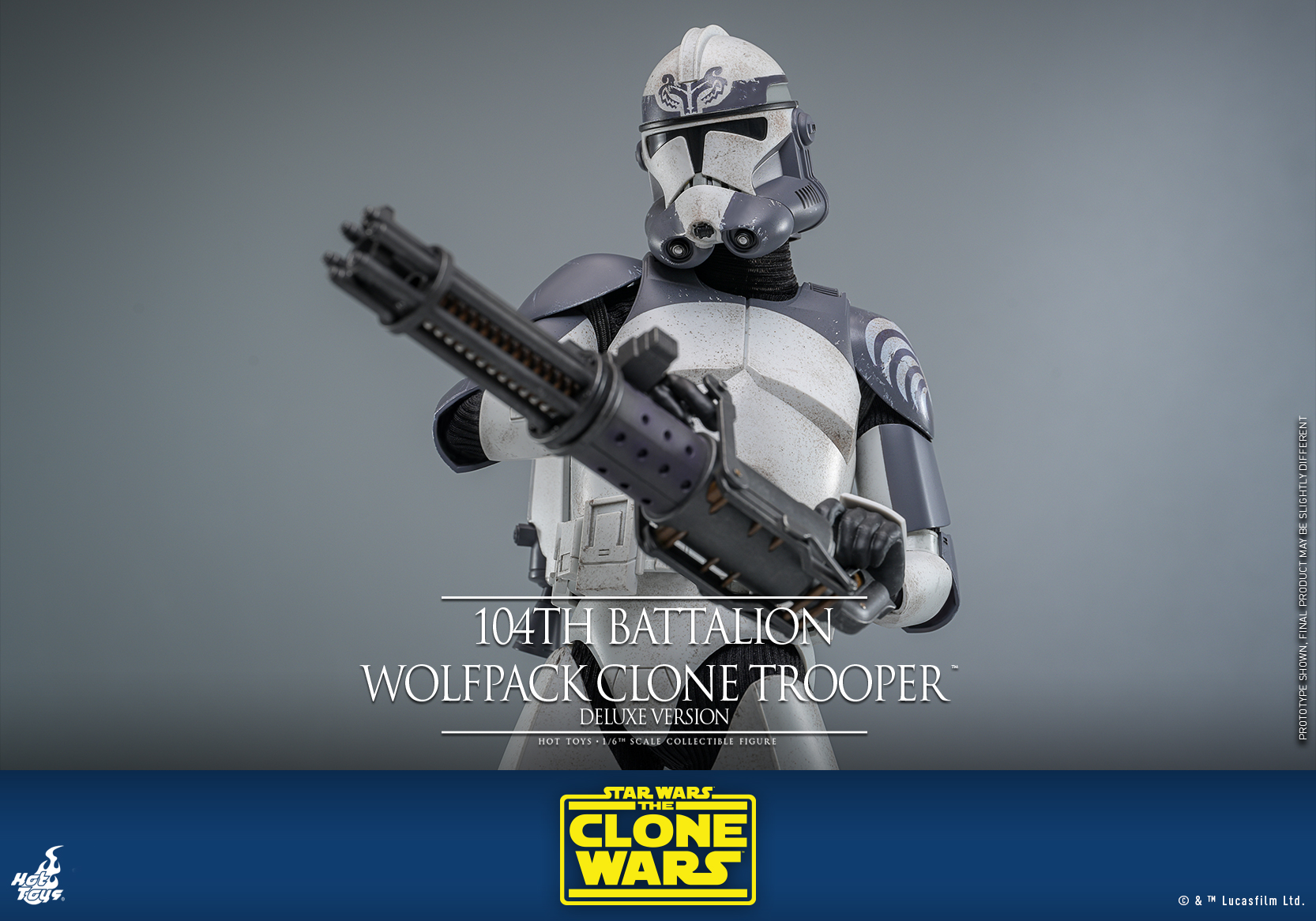 Hot Toys TMS143 Star Wars: The Clone Wars - 104th Battalion Wolfpack Clone Trooper (Deluxe Version)