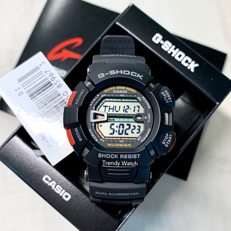 นาฬิกาข้อมือผู้ชาย Casio G-Shock Mudman รุ่น G-9000-1