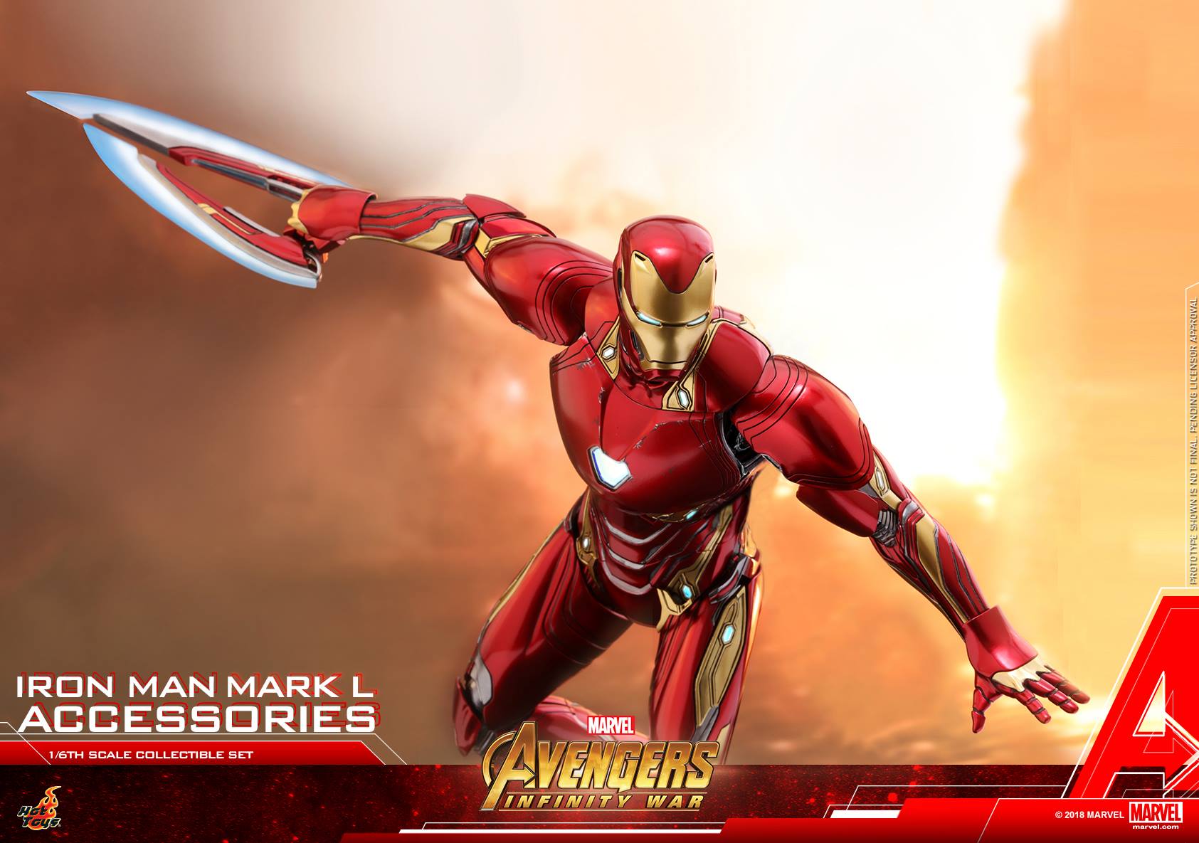 Hot Toys ACS004 AVENGERS: INFINITY WAR - IRON MAN MARK L (ACCESSORIES)