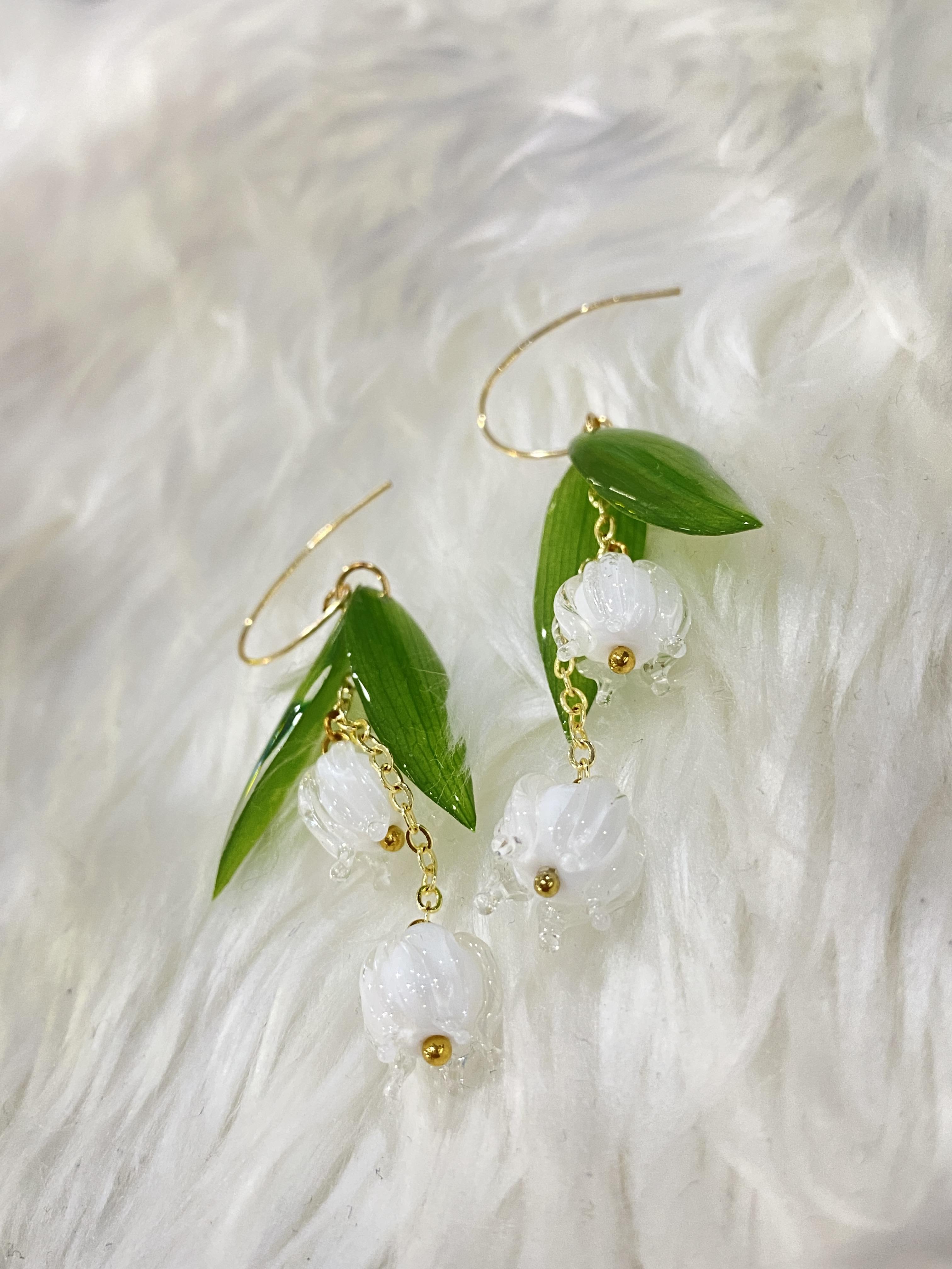 ต่างหูดอกไม้จริง สำหรับผิวแพ้ง่าย Ear_bamboo