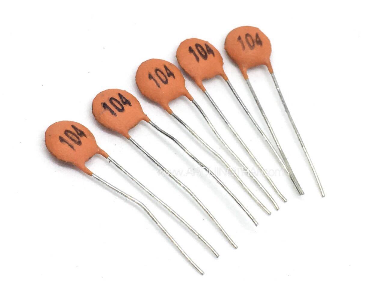 Ceramic Capacitor 0.1 ไมโครฟารัด (จำนวน 5ตัว)