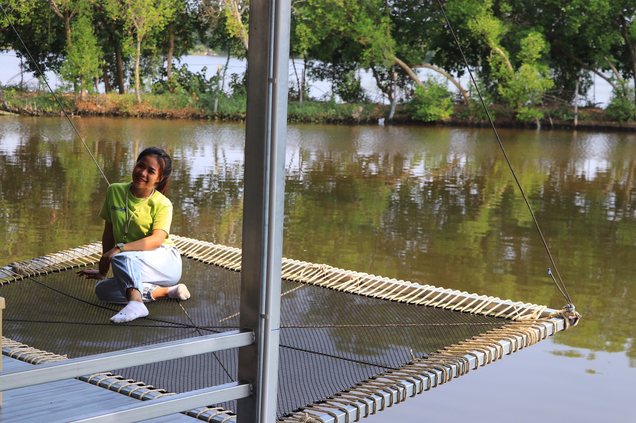 ตาข่ายเปลนอนคาเฟ่