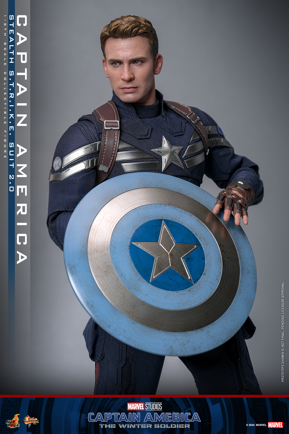 Hot Toys MMS783 Captain America: The Winter Soldier - Captain America (Stealth S.T.R.I.K.E. Suit) 2.0
