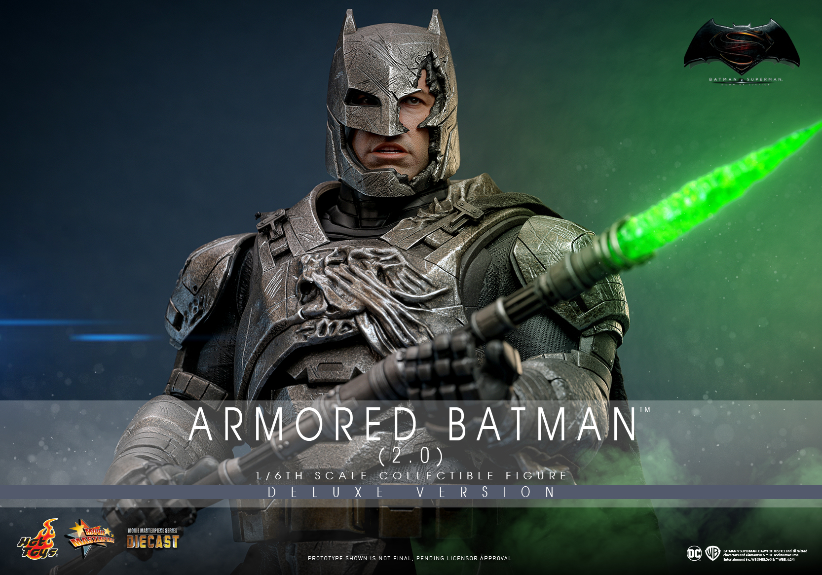 Hot Toys MMS743D63 Batman v Superman: Dawn of Justice - Armored Batman (2.0) [Deluxe Version]