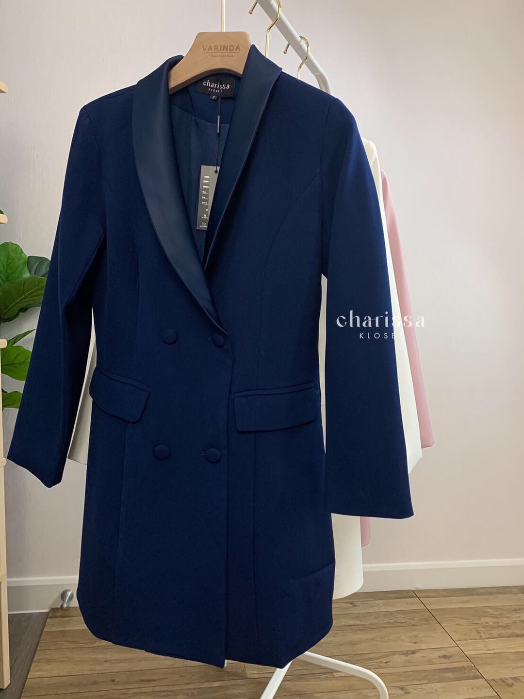 เดรสสูทสีกรม เดรสสูทแฟชั่น