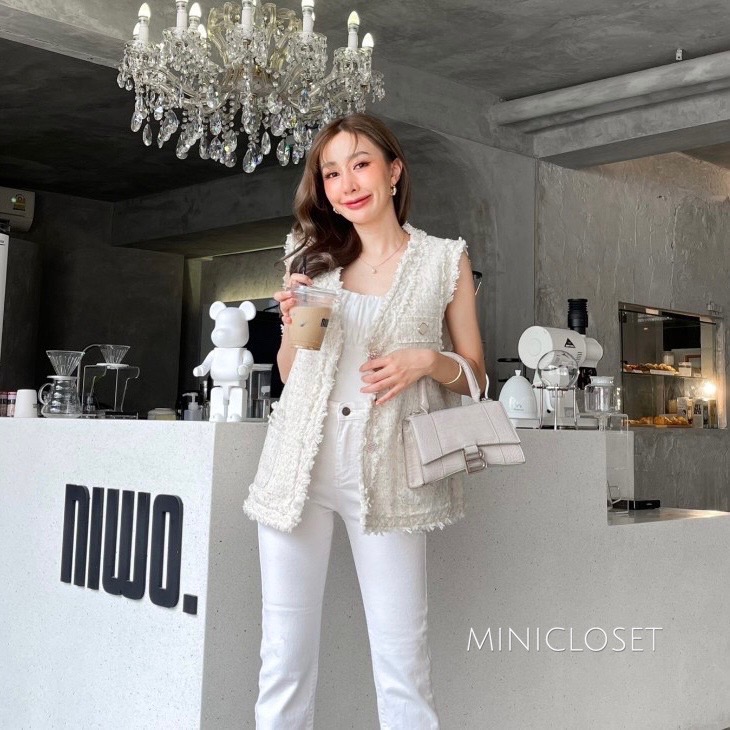 เสื้อทวีตแขนกุด เสื้อคลุมแขนกุด เสื้อกั๊ก