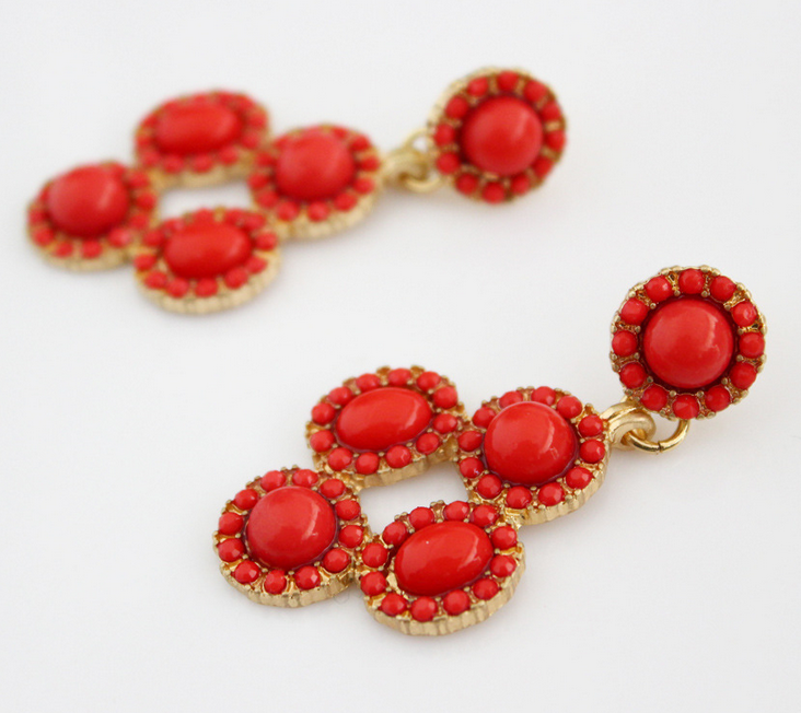 Earring in Red by SD