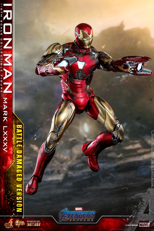 Hot Toys MMS543D33 Avengers: Endgame 1/6 Iron Man Mark LXXXV (Battle Damaged Version)
