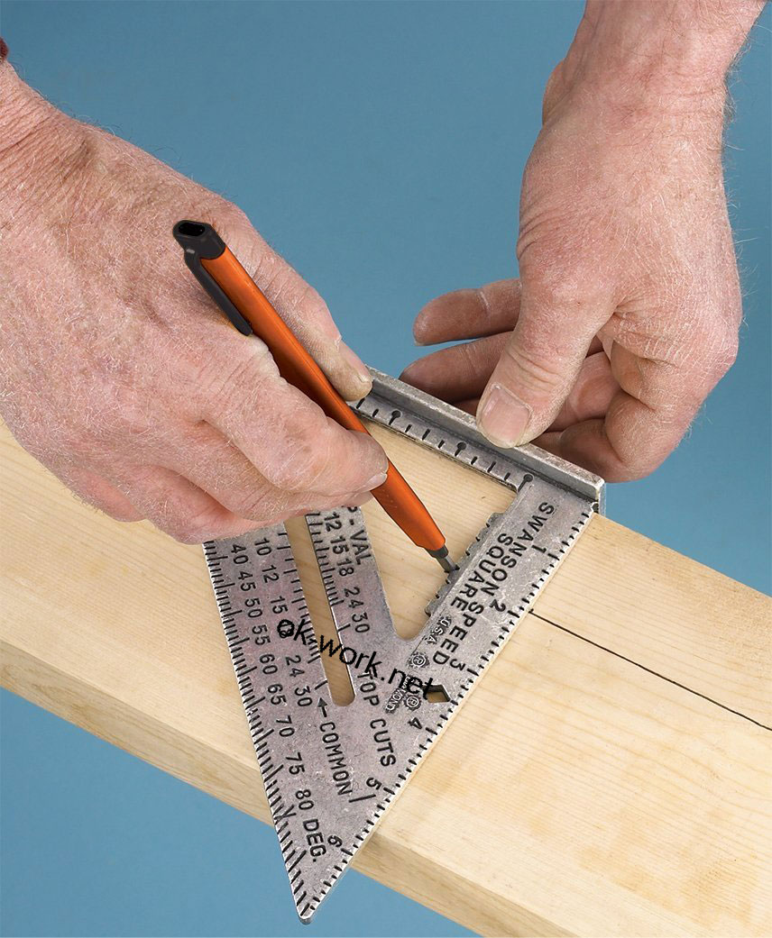 R02 ฉากสามเหลี่ยมอลูมิเนียม Speed Square 7 นิ้ว งานอลูมิเนียม CNC ได้ฉากแน่นอน