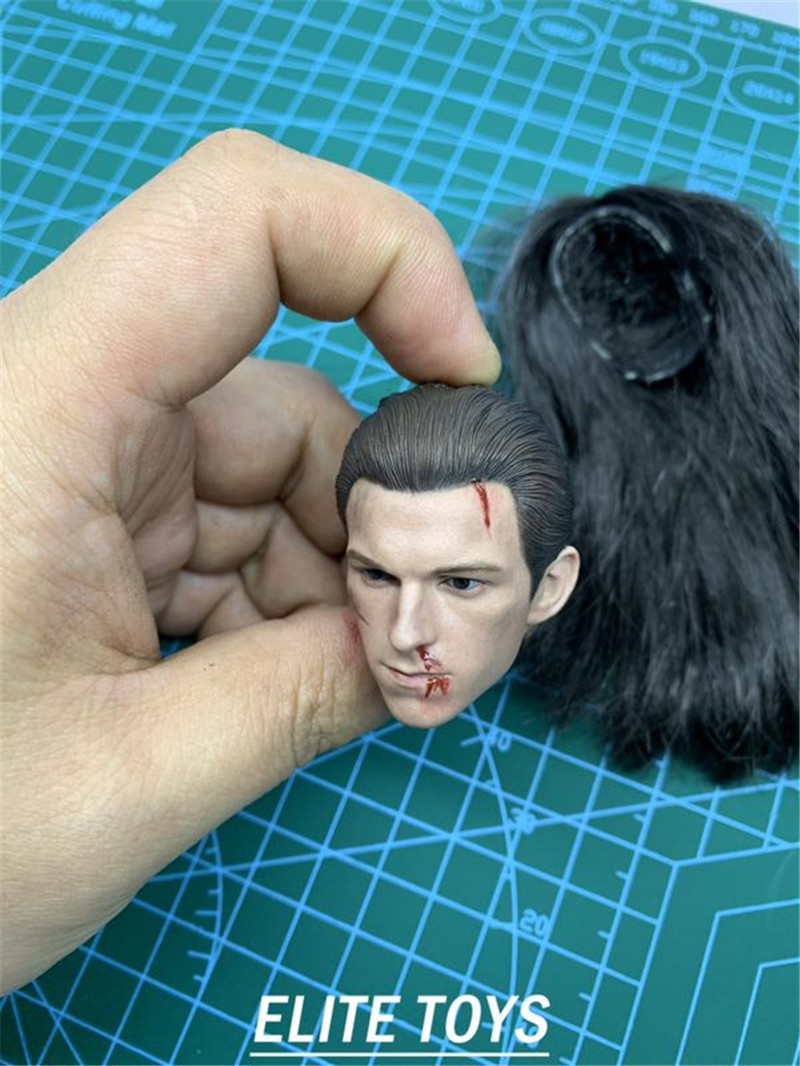 ELITE TOYS ET007 1/6 Avengers Spider-Man Damages The Headsculpt