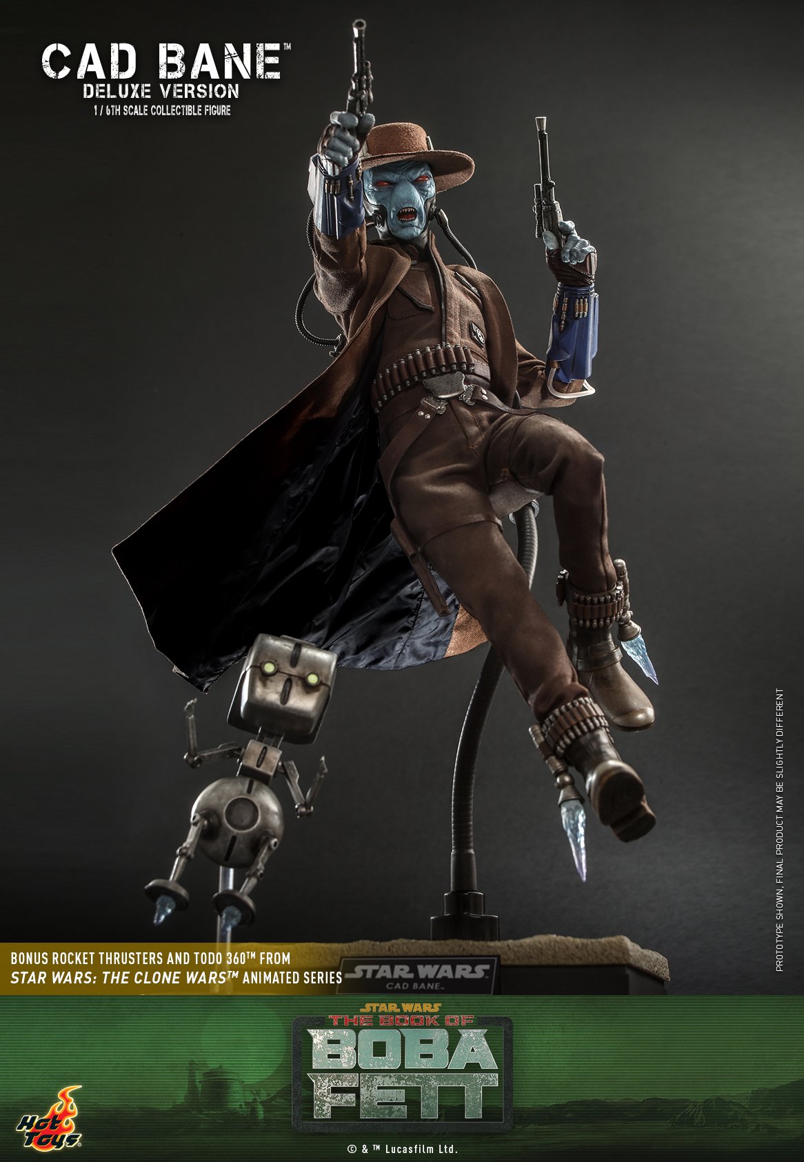 Hot Toys TMS080 1/6 Star Wars: The Book of Boba Fett™ - Cad Bane™ (Deluxe Version)
