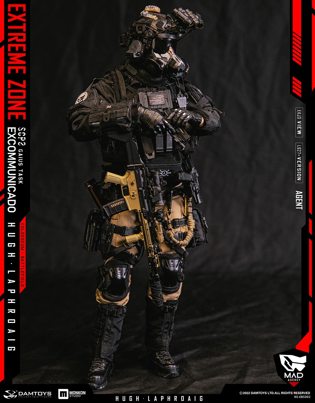DAMTOYS EBS002 1/6 EXTREME ZONE - AGENT HUGH LAPHROAIG