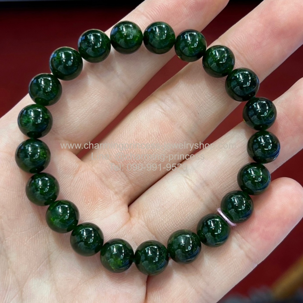 Chrome Diopside โครมไดออกไซด์ 9 mm ทำให้เกิดปัญญา และการเปลี่ยนแปลงไปในทางที่ดี