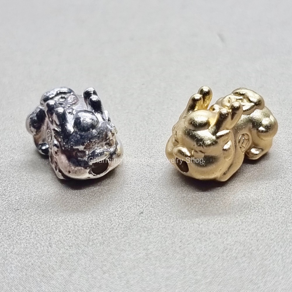 เบบี้ปี่เซี๊ยะ ชาร์มปี่เซี๊ยะ เงินแท้ 99.99% ตัวคั่นสร้อยข้อมือ ชาร์มเงินแท้ 99.99% กว้าง 7.5 มม ยาว 12 มม