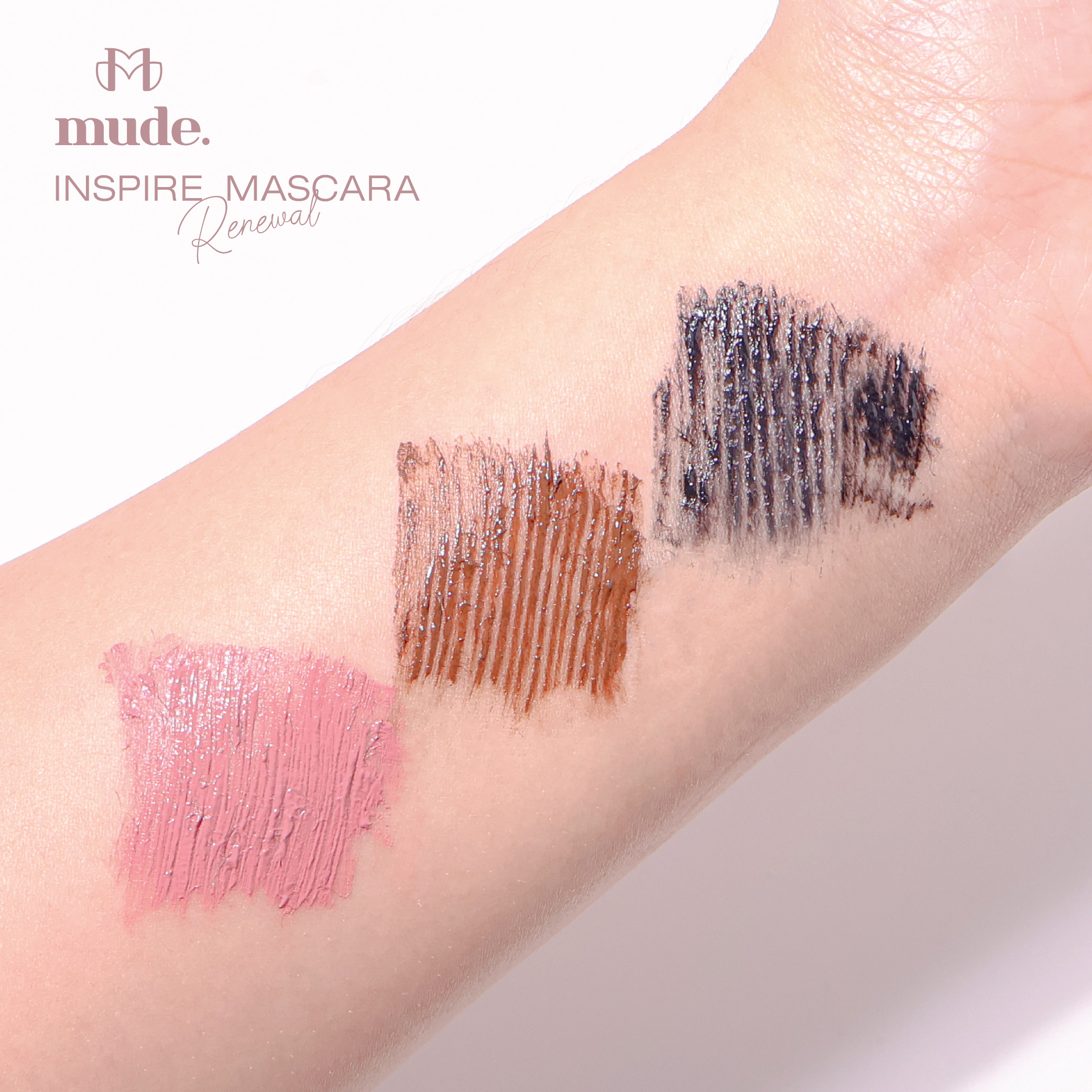 MUDE INSPIRE LONGLASH CURLING MASCARA 8ML. (มาสคาร่า กันน้ำ สูตรยาว งอน)