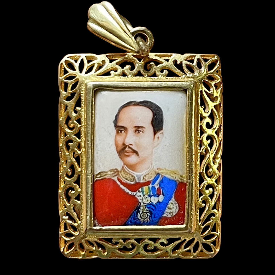 ล็อกเก็ตทองคำ ลายฉลุ รัชกาลที่5 ล็อกเก็ตร5 ล็อกเก็ตโบราณ