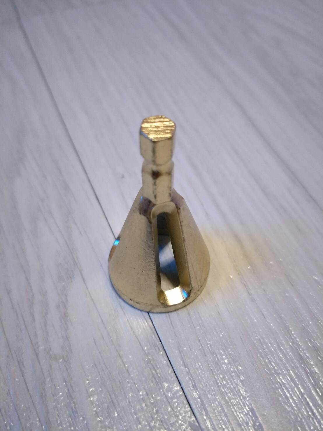 DC09 ดอกลบคมเกลียวใน /แก้เกลียวเสีย/ ลบคมขอบเพลา รุ่นใหม่สีทอง