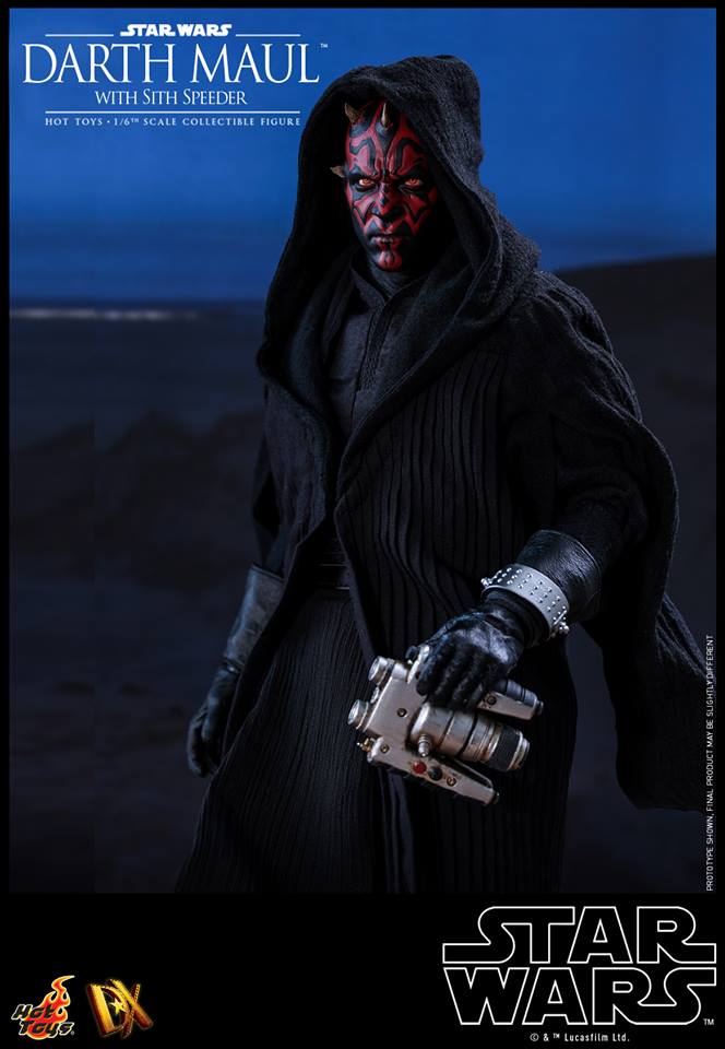Hot Toys DX17 STAR WARS EPISODE I: THE PHANTOM MENACE - DARTH MAUL WITH SITH SPEEDER