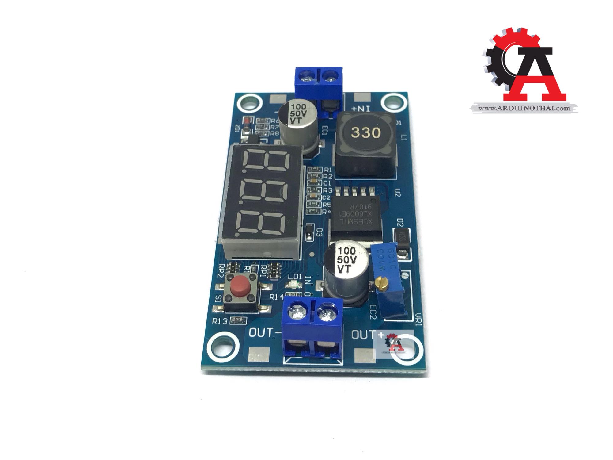 Step up XL6009 แปลงไฟจาก 4.5-32V เป็น 5-35V กระแสสูงสุด 4A (upgraded version) สต็อกไทยส่งไว