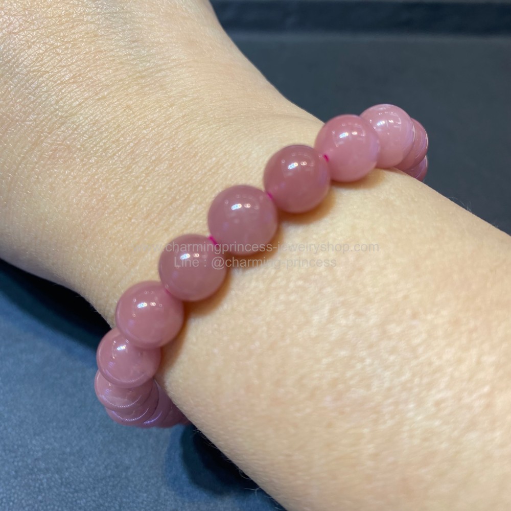 Guava Quartz ควอตซ์สีฝรั่ง 8 มม เปรียบเสมือนเป็นอัญมณีแห่งความรัก