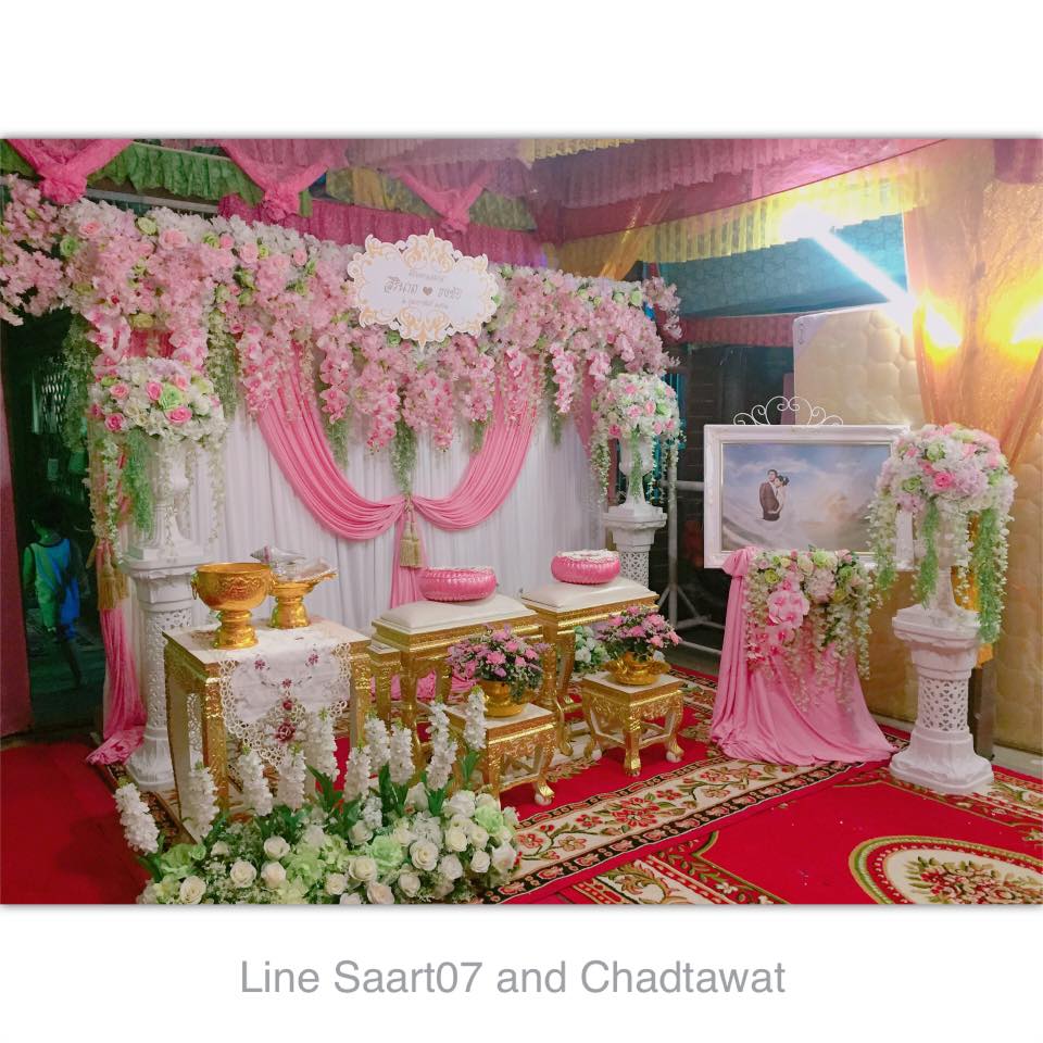 Backdrop สำหรับรดน้ำสังข์