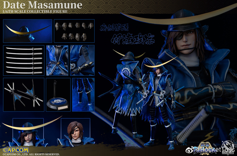 ROCKETTOYS x CAPCOM ROC-001 1/6 Sengoku Basara - Date Masamune