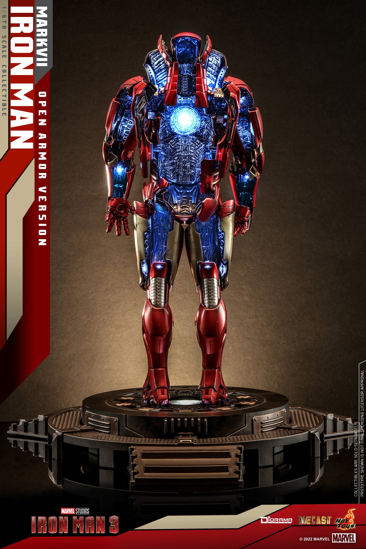 Hot Toys DS004D51 1/6 Iron Man 3 - Iron Man Mark VII (Open Armor Version)