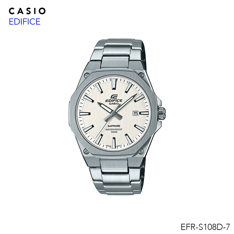 นาฬิกาข้อมือ Casio Edifice EFR-S108D Seires ตัวเรือนบางพิเศษ รุ่น EFR-S108D-1 EFR-S108D-7