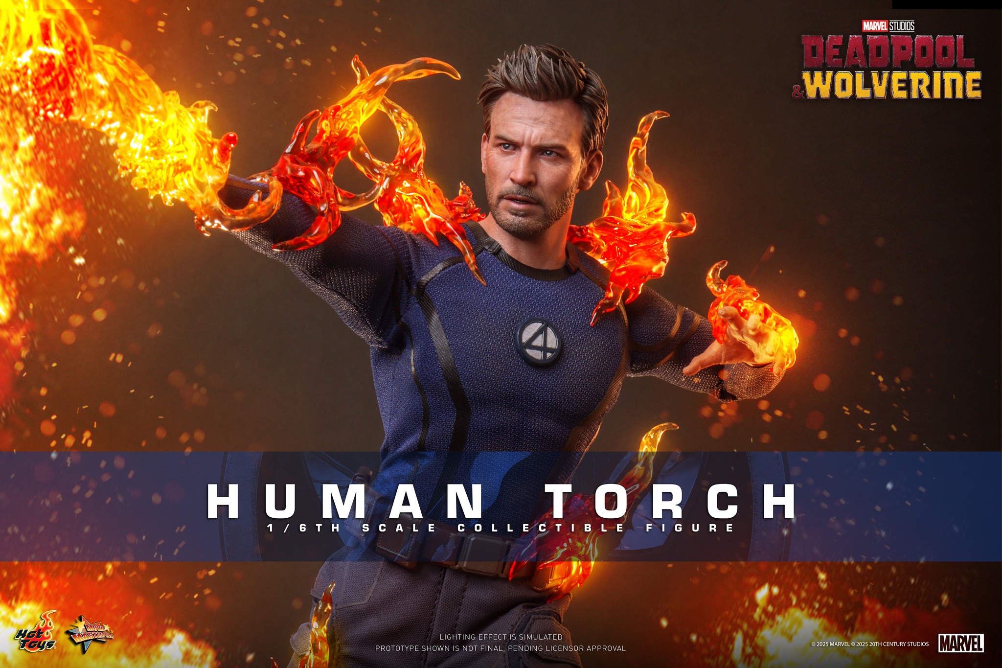 Hot Toys MMS789 Deadpool & Wolverine - Human Torch