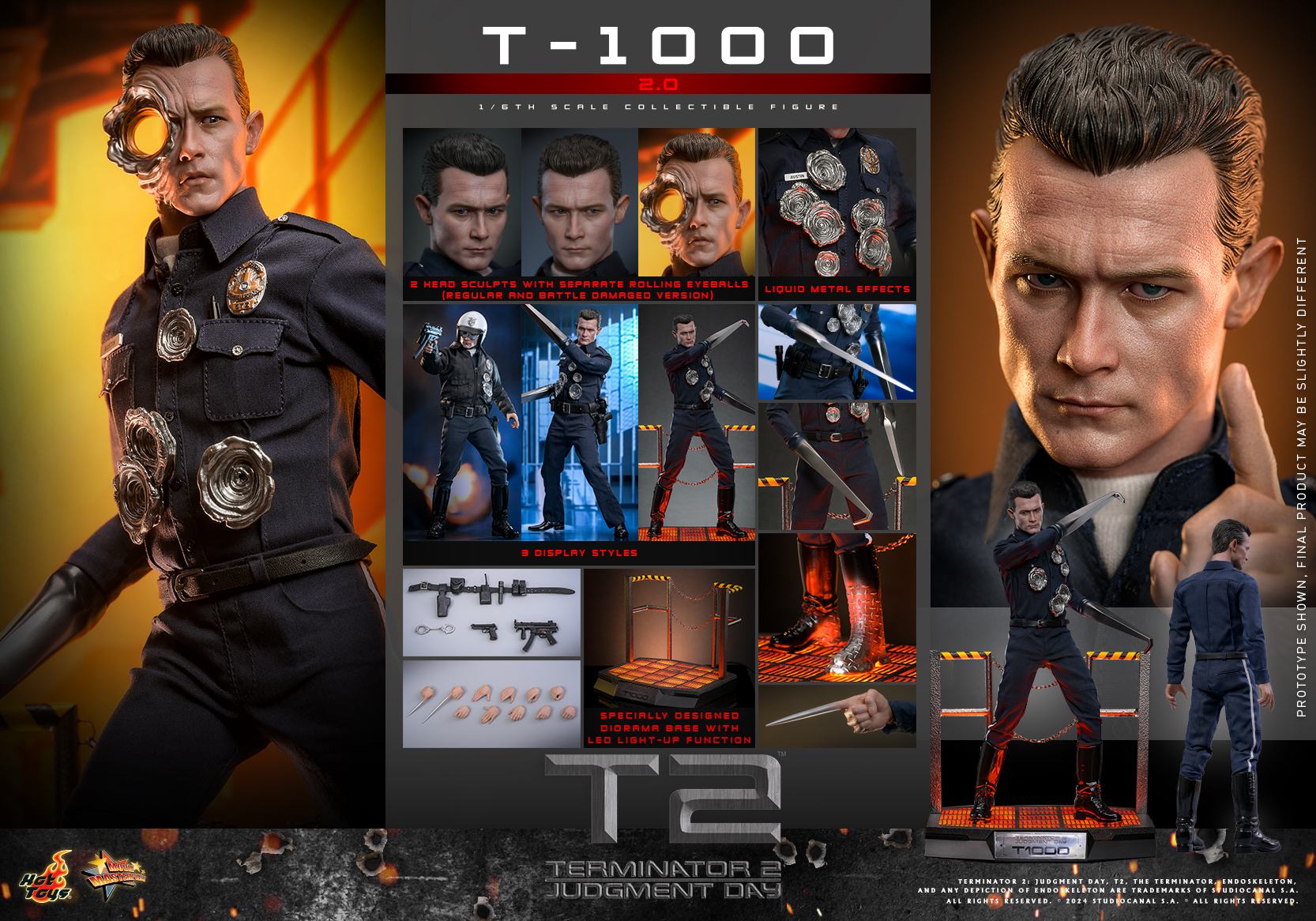 Hot Toys MMS774 Terminator 2: Judgment Day - T-1000 (2.0)