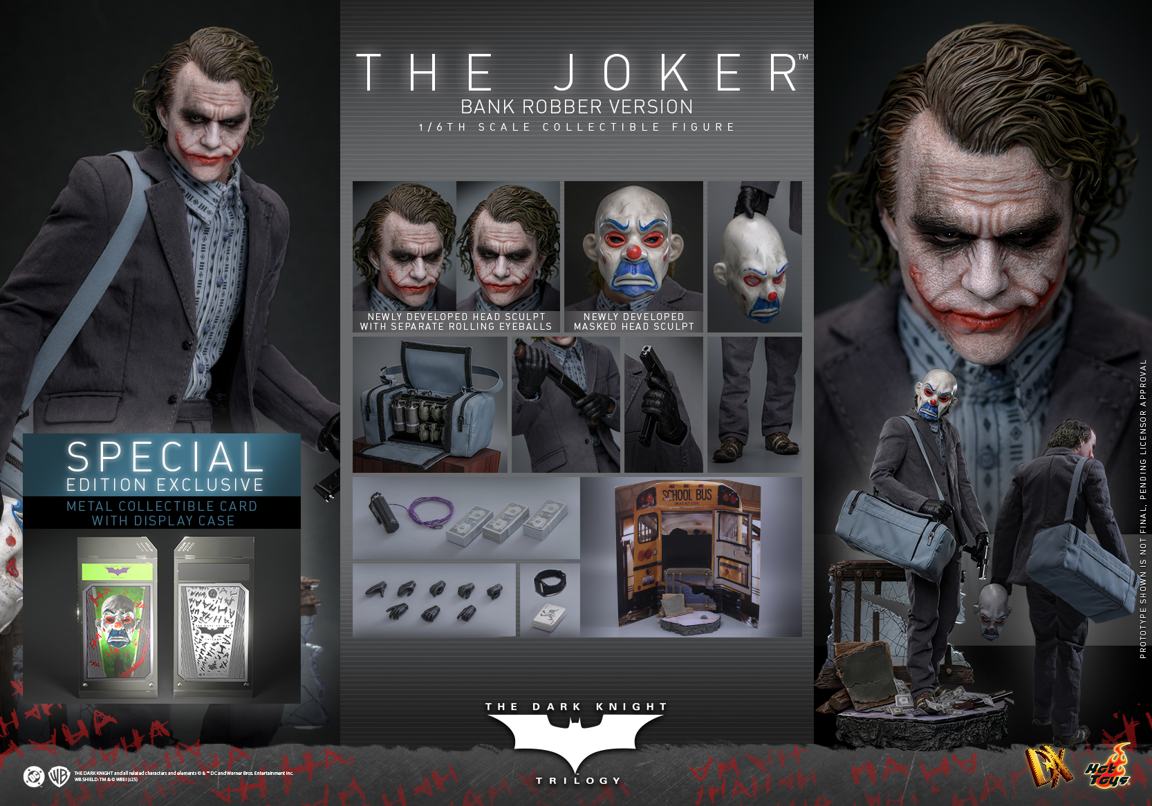 Hot Toys DX50 The Dark Knight Trilogy - The Joker (Bank Robber Version)