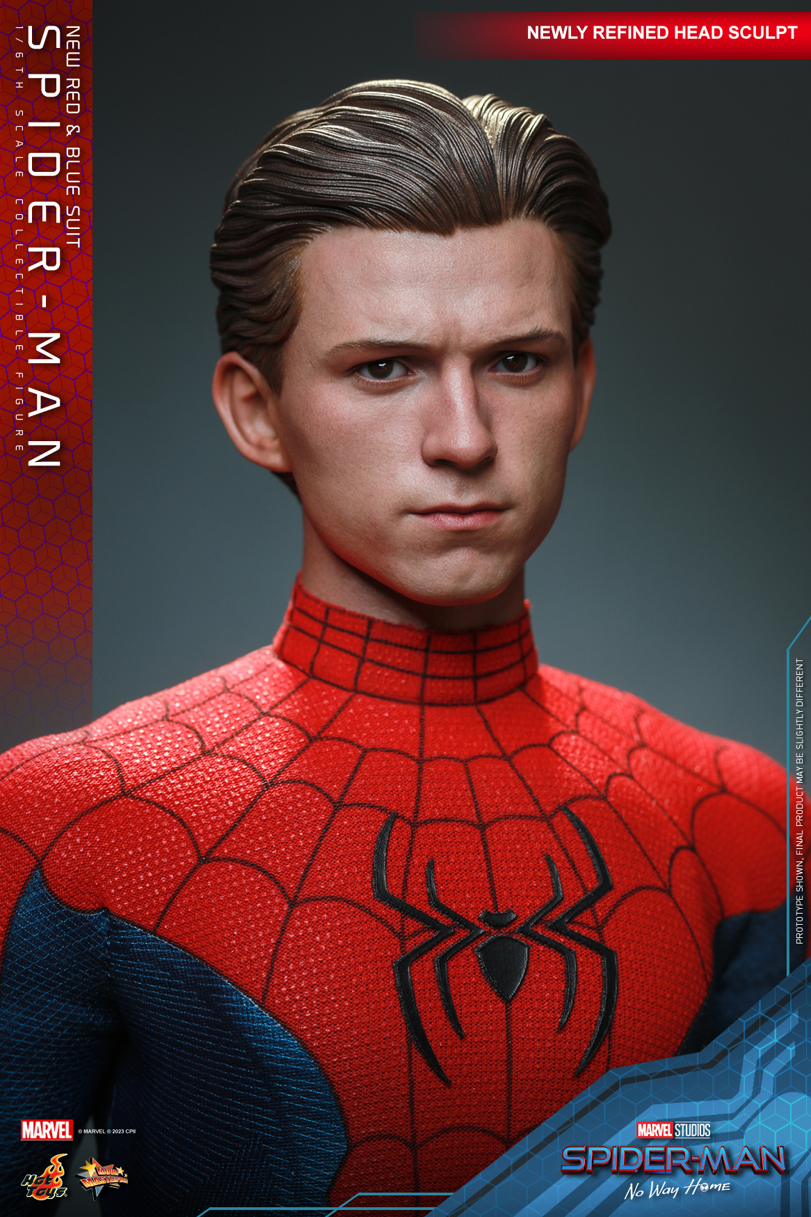 Hot Toys MMS680 1/6 Spider-Man: No Way Home - Spider-Man (New Red and Blue Suit) [Deluxe Version]