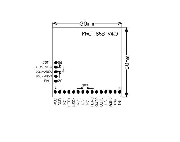 Bluetooth stereo audio receiver module V4.0 (KRC-86B) โมดูลรับสัญญาณบลูทูธแบบสเตอริโอ สต็อกไทยส่งไว