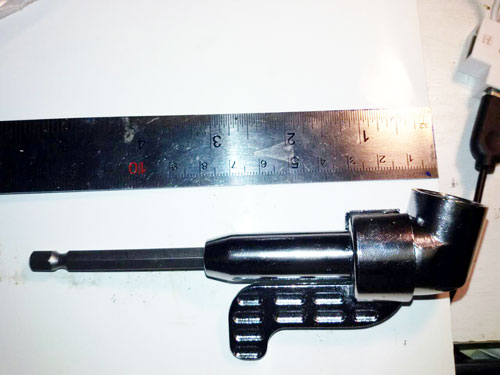 AD07 ข้อต่อไขควง แกนหกเหลี่ยม 90 องศาตัวยาว