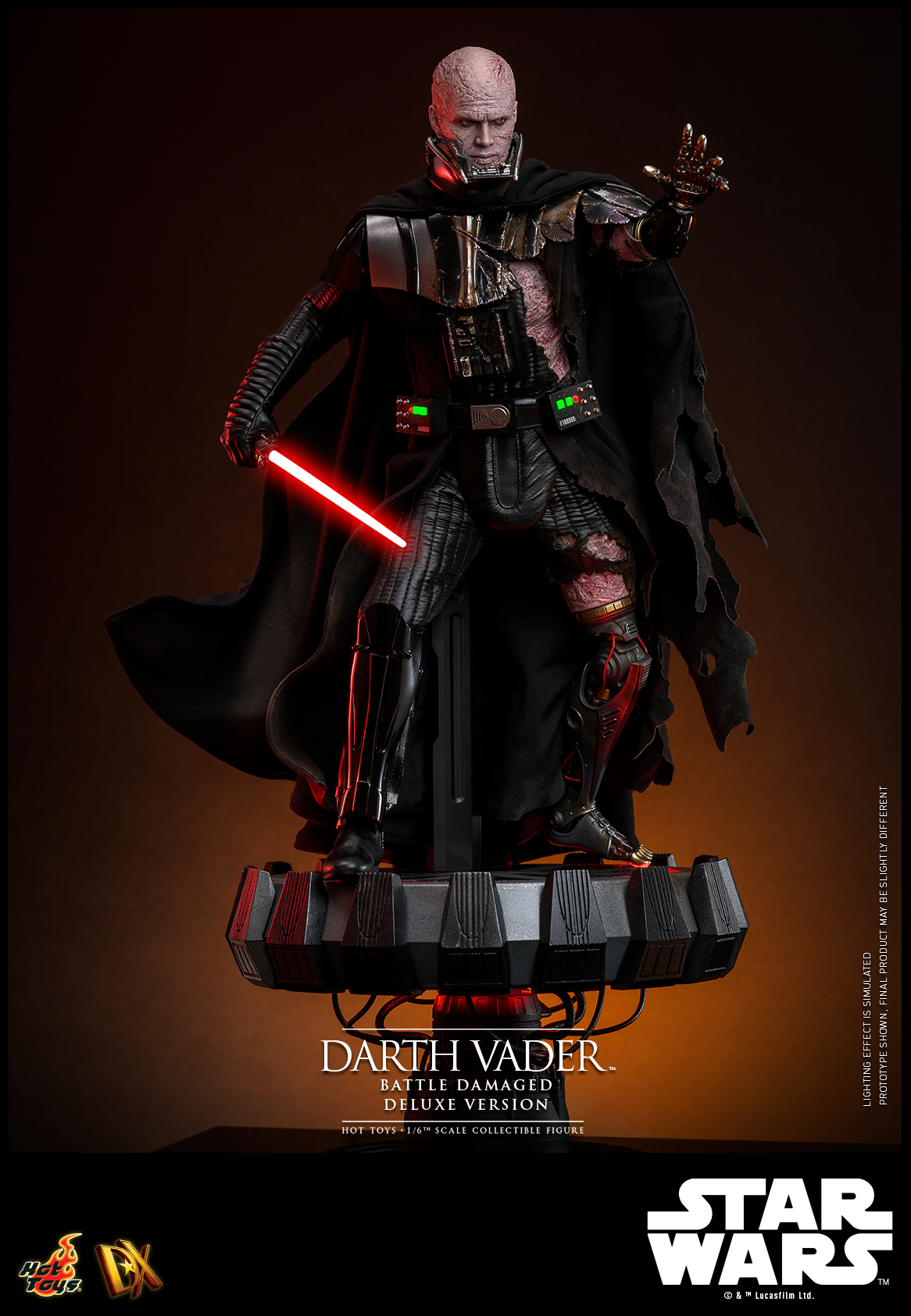 Hot Toys DX45B Star Wars - Darth Vader (Battle Damaged) (Deluxe Version) (Special Edition)