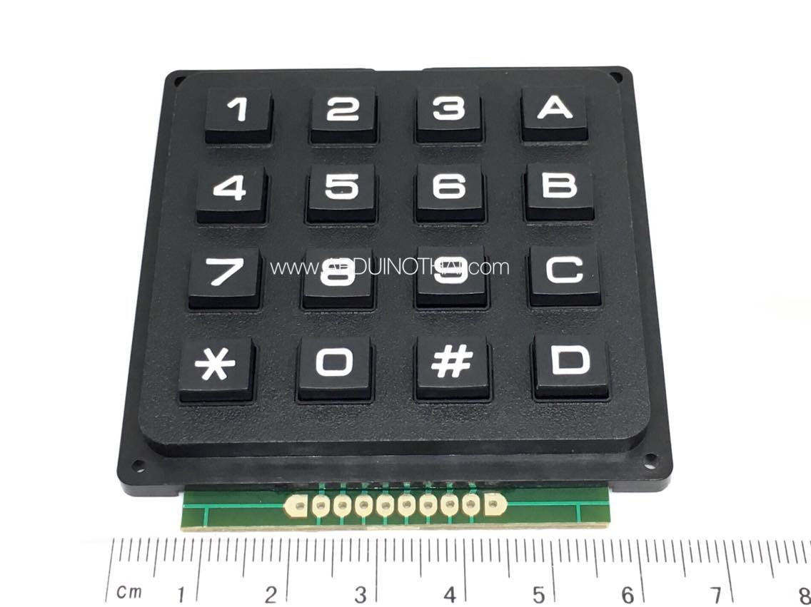 4x4 Matrix Keypad Module สวิตช์ปุ่มกดแบบ Matrix 4x4 สต็อกไทยส่งไว